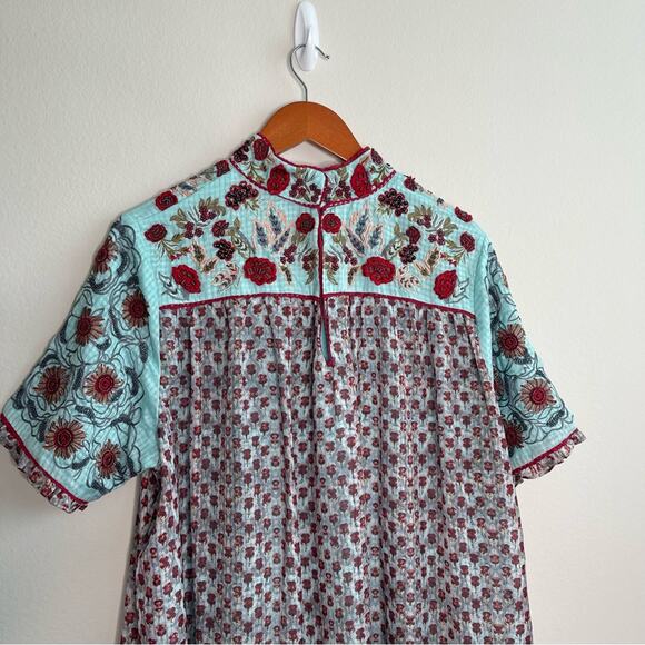 Anthropologie Blue Mini Dress - Picture 8 of 13